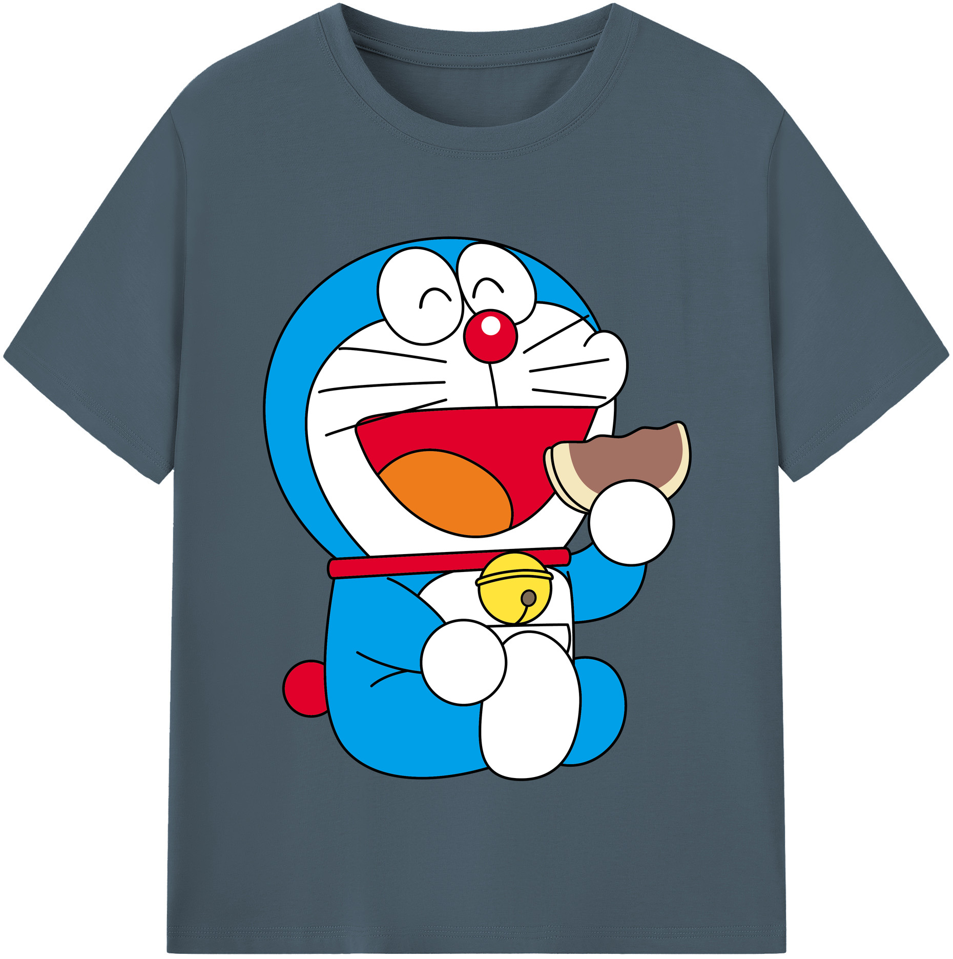 （画像用） ドラえもん Doraemon 綿100％半袖Tシャツ（フロントプリント）